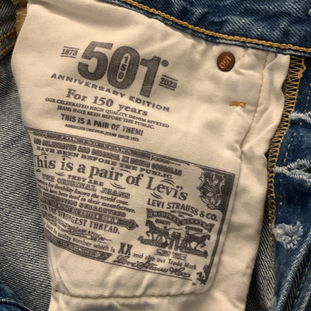 Levi’s 501 heart patch jeans, size 27, tts, like new! - Picture 11 of 12